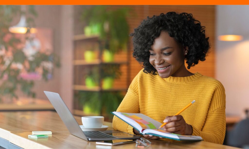 Teen girl applying to scholarships in Georgia