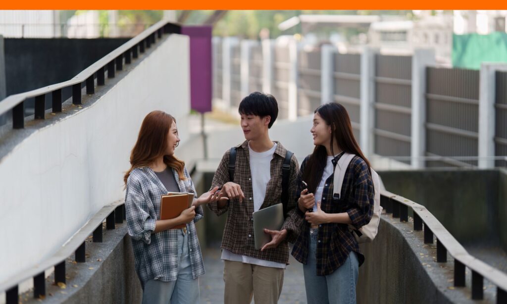 Three college students with scholarship at Indiana University