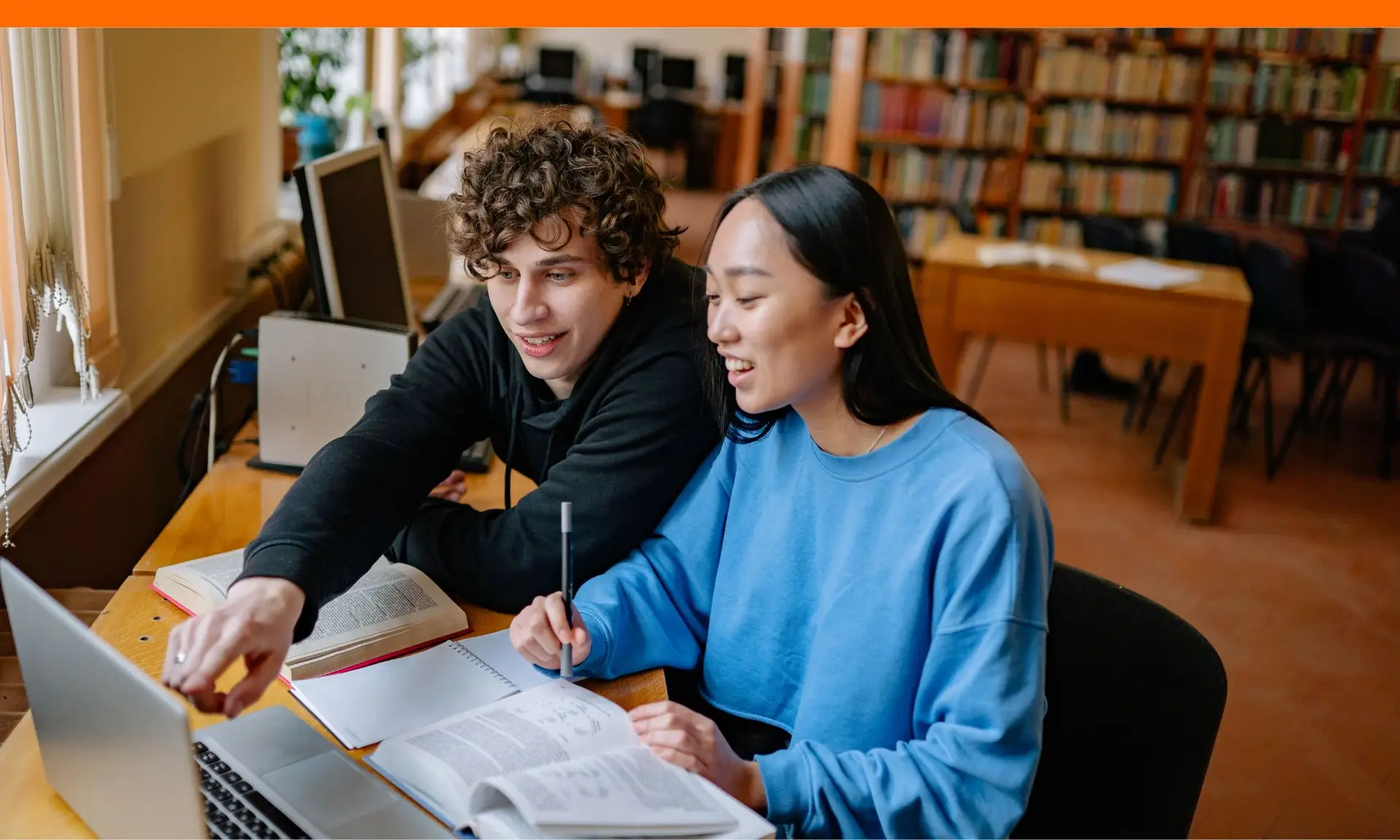 teens researching for north carolina scholarships